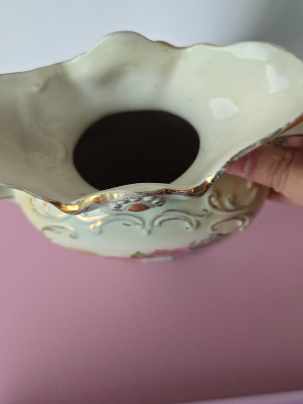 Vintage Rose Vase Romantic Cottagecore - Picture 5 of 8